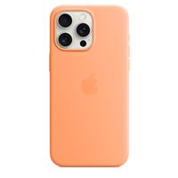Funda de silicona con MagSafe Apple Naranja sorbete para iPhone 15 Pro Max