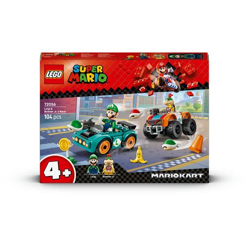 Lego super mario 72056 carrera entre luigi y bowsy