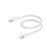 Cable trenzado Belkin BoostCharge USB-C a USB-C Blanco 15cm
