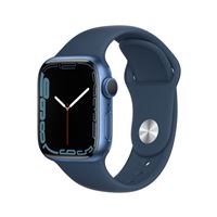 Apple Watch S7 41 mm GPS Caja de aluminio azul y correa deportiva azul abismo