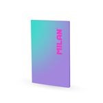 Libreta Milan A4 Encolada Papel Cuadriculado 48 Hojas De 95 Gr/m² Colección Sunset Lila