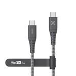 Cable reforzado Wefix Pro USB-C a USB-C 240W 1m Gris