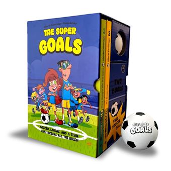 The Super Goals Box Set: 2 books + Soccer ball