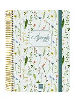 Agenda 16 Meses Finocam Cloe Sep 2026 Dic 2027 E10 155x212 Mm Semana Vista Horizontal Verde Catalán
