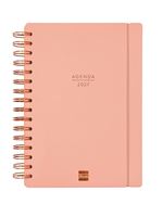 Agenda 16 Meses Finocam Haiku Sep 2026 Dic 2027 E10 155x212 Mm Semana Vista Horizontal Coral Español