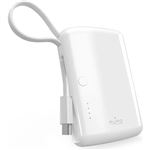 Powerbank Puro Power Link 10000 mAh con cable integrado USB-C Blanco