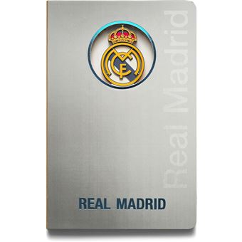 Cuaderno Oficial Real Madrid en 3D Gris A6 - 1