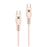 Cable Wefix USB-C a USB-C 60W 1m Rosa