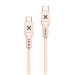 Cable Wefix USB-C a USB-C 60W 1m Rosa