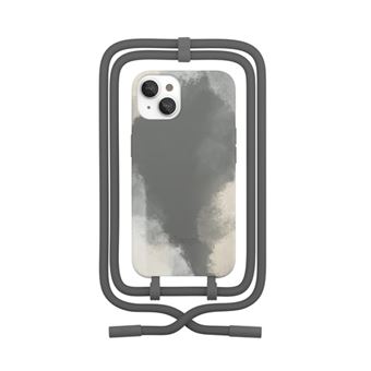 Funda con cuerda Wood Change Case Degradado Gris Antracita para iPhone 13 -  Funda para teléfono móvil