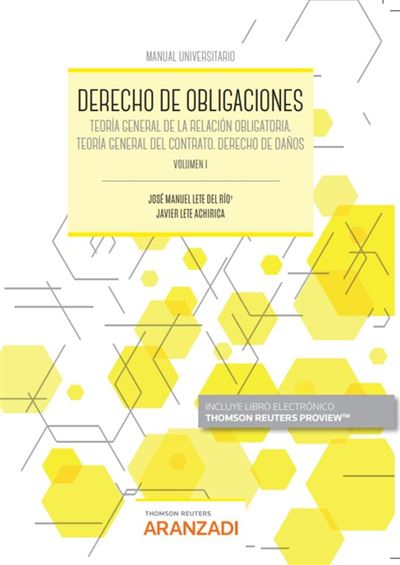 Editorial Aranzadi Clara Derecho De Obligaciones. Volumen I (Papel + E-Book)