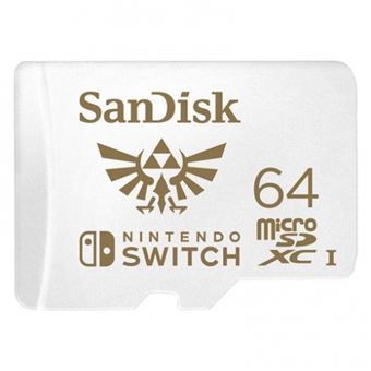 Tarjeta de memoria Sandisk SDSQXAT microSDXC 64GB Zelda para Nintendo Switch
