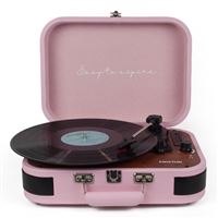 Tocadiscos Bluetooth Prixton VC600 Rosa