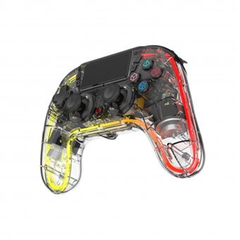 Mando inalámbrico transparente Indeca Snake PS4 - Mando consola