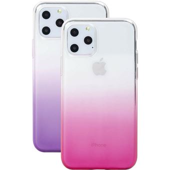 Kit 2 fundas Bigben Rosa/Púrpura para iPhone 11 Pro - Funda para teléfono  móvil