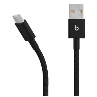 Cable trenzado Apple Beats USB-A a USB-C 1,5m Negro carbón