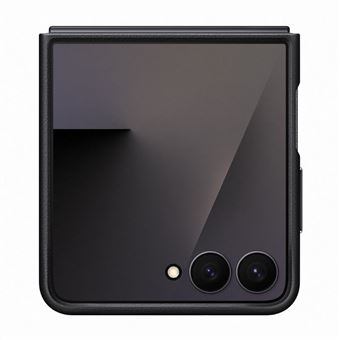 Funda de Cuero vegano Samsung Negra para Galaxy Z Flip7 - 1