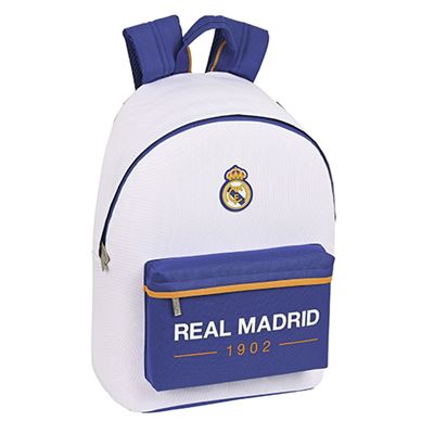 Mochila para portatil 14,1 Real Madrid Safta blanco