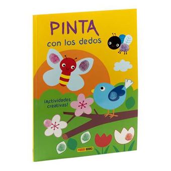 Pinta con los dedos. amarillo. actividades creativas