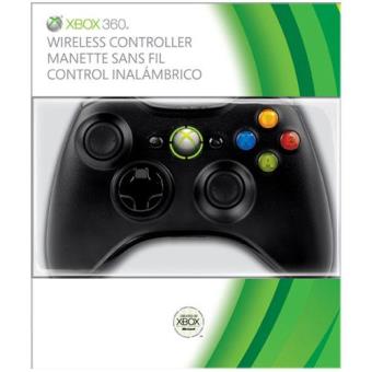 Mando Wireless Negro Microsoft Xbox 360