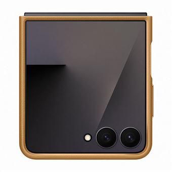 Funda de Cuero vegano Samsung Camel para Galaxy Z Flip7