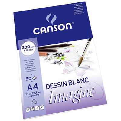 De Dibujo Canson 21x29 imagine encolado a4 50 hojas grano fino 200 color blanco blocs liso bloque gm²