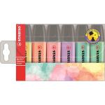 Pack 6 Marcadores Stabilo Boss Pastel