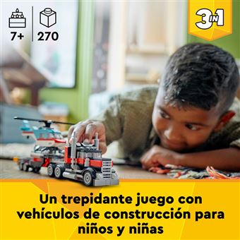 LEGO Creator 31146 Camión Plataforma con Helicóptero - Lego - Comprar en  Fnac