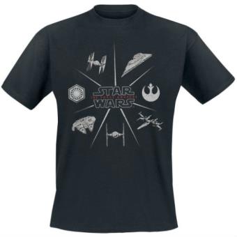 Girar tijeras Jardines Camiseta Iconos Naves Star Wars L - Varios Autores - Camiseta | Fnac