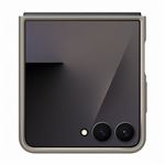 Funda de Cuero vegano Samsung Taupe para Galaxy Z Flip7