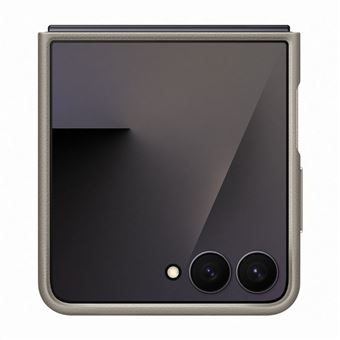 Funda de Cuero vegano Samsung Taupe para Galaxy Z Flip7