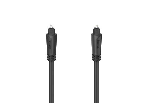 Cable Fibra Óptica De Audio Hama Odt Toslink Negro 1,5 M