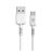 Cable de carga rápida Muvit USB-C a USB-A 3A/60W 0.2m Blanco