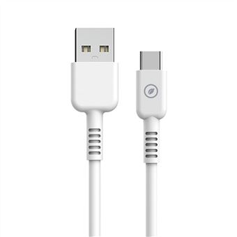 Cable de carga rápida Muvit USB-C a USB-A 3A/60W 0.2m Blanco
