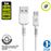 Cable de carga rápida Muvit USB-C a USB-A 3A/60W 0.2m Blanco