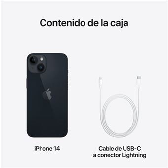 Apple iPhone 14 6,1 256GB Medianoche - Smartphone