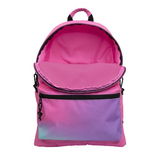 2-zip school backpack (22L) Sunset, yellow-pink • MILAN