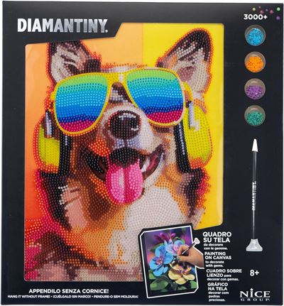 Diamantiny level up quadro dj dog