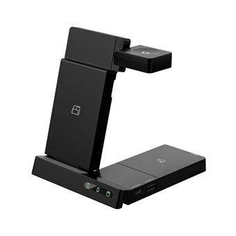 Base de carga inalámbrica plegable Muvit 6 en 1 Negro