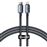 Cable de carga Baseus Crystal Shine Lightning a USB-C 20W 1,2m Negro