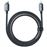 Cable de carga Baseus Crystal Shine Lightning a USB-C 20W 1,2m Negro