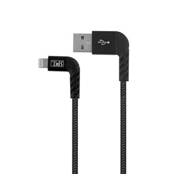 Cable T'nB Extremework USB / Lightning Negro 2 m