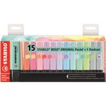 Set De Mesa Stabilo Boss Original 15 Colores Pastel