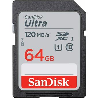 Tarjeta de memoria Sandisk UHS-I SDXC 64GB 120MB/S