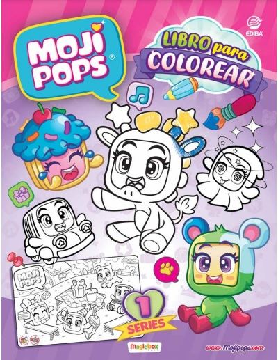 Libro Para Colorear Moji Pops Series 1 - España -