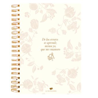 Libreta La Vecina Rubia A4 De los errores se aprende, menos yo, que me enamoro - 1