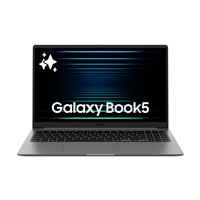 Ordenador portátil Samsung Galaxy Book5 Ultrafino, Intel Core Ultra 5-225U, 16GB RAM, 512GB SSD, Intel Graphics, Windows 11 Home, 15,6" Full HD, Gris
