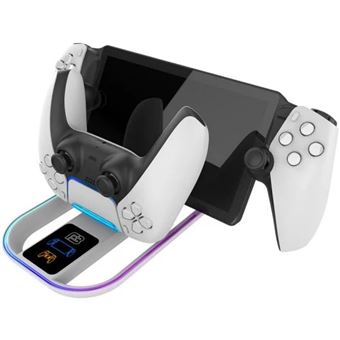 Base de carga dual RGB LED Blackfire para reproductor a distancia PlayStation Portal y DualSense PS5