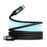Cable Subblim Powermag LED 100W USB-C a USB-C 2m Negro