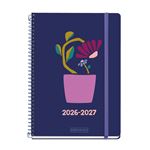Agenda Escolar Miquelrius Plus Día Página Flower Pot 2026-27